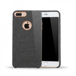 iPhone 8 Plus / iPhone 7 Plus / iPhone 6S 6 Plus Wool Style Armor Hybrid Case (Black)